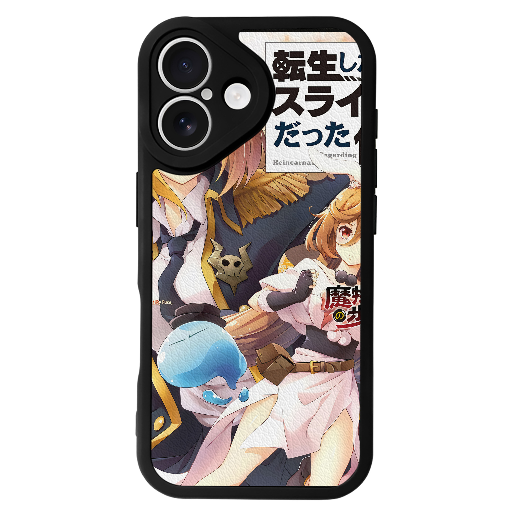 （画像用） 転スラ Regarding Reincarnated to Slime 【iPhone 16シリーズ対応】シリコンスマホケース（レザー調） 材質：シリコン